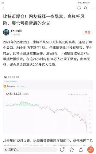 关于比特币大跌怎么回事的信息